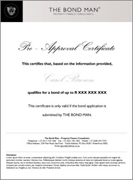 Pre-Approval Certificate